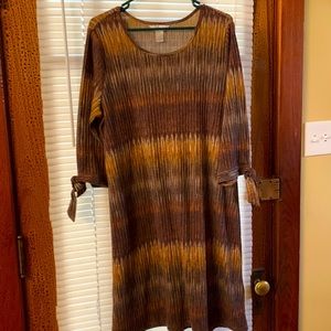 Great condition, 1X, 3/4 sleeve dress